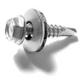 Midwest Fastener Self-Drilling Screw, #8 x 3/4 in, Stainless Steel Hex Head Hex Drive, 15 PK 79082